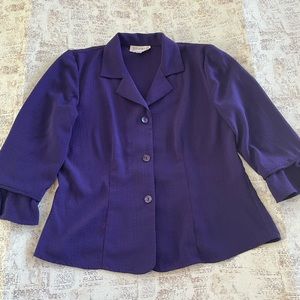 Studio 1 Purple blouse size 8